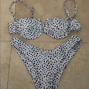 Cow print bikini